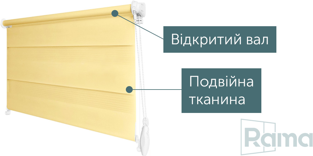 Рулонні штори День Ніч відкриті